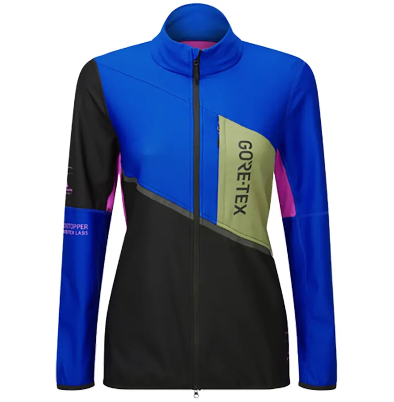 Ronhill Women's Tech Gore-Tex Windstopper Jacket Black/Cobalt